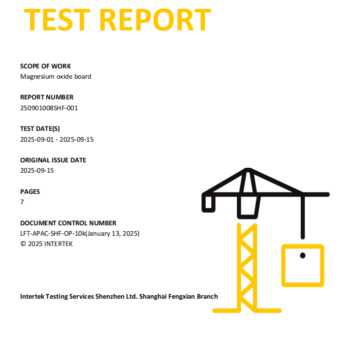 Flexural Strength & Surface Tension Test — 10mm MGO Board 